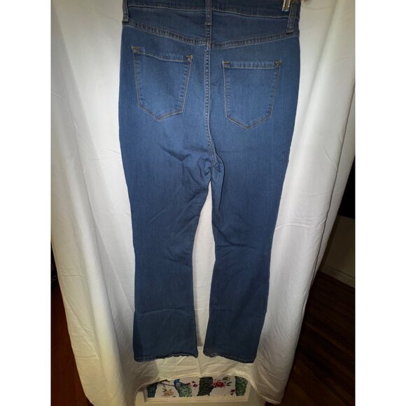 Fashion Nova  High Waist Flare Jeans Size 11 Stretch Sexy Boho Western Disco y2k - Picture 7 of 9